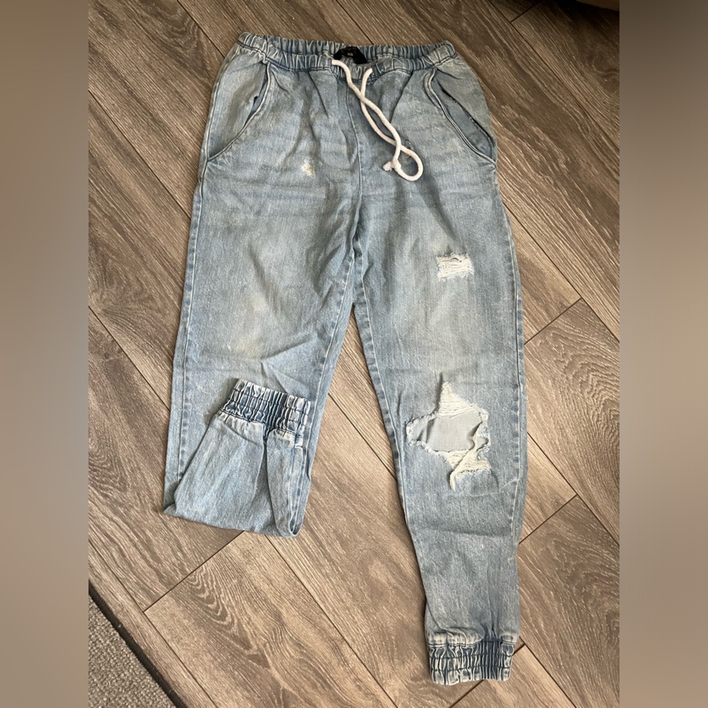 Jean joggers